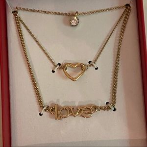 💗TRIPLE LAYER GOLD TONE NECKLACE💗  NWT